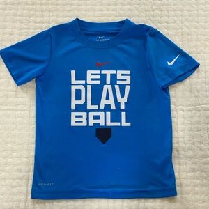 Nike Kids Blue 'Let's Play Ball' T-Shirt